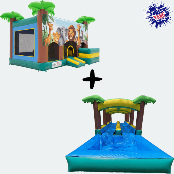 Jungle Adventure Bundle Jumping Castle Brisbane Waterslide Ipswich