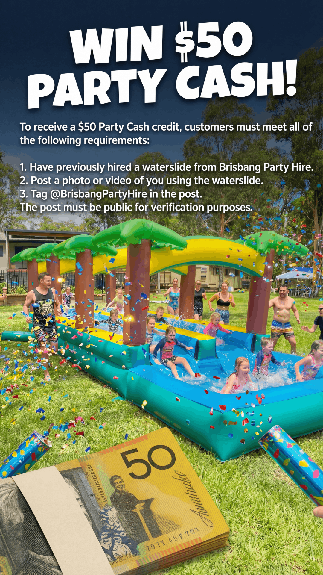 Waterslide Brisbang Party